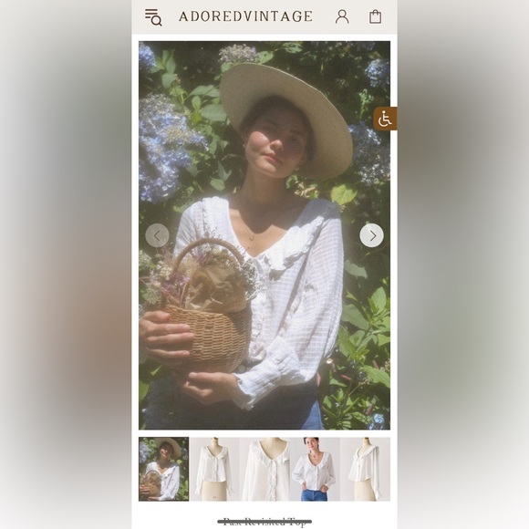 Adored Vintage - Past Revisited Top - Picture 8 of 8